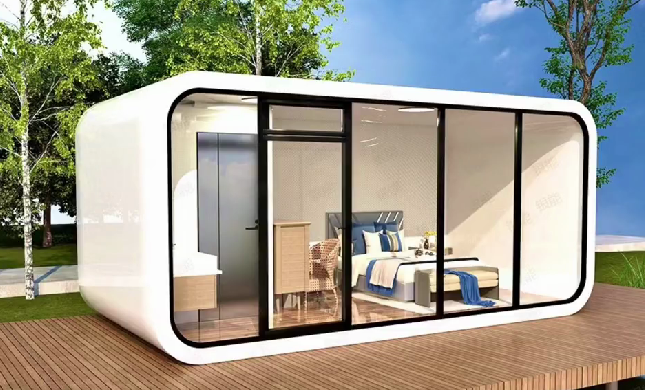 20ft 30ft 40ft modular shipping prefab container office portable apple home pod shaped movable container cabin house