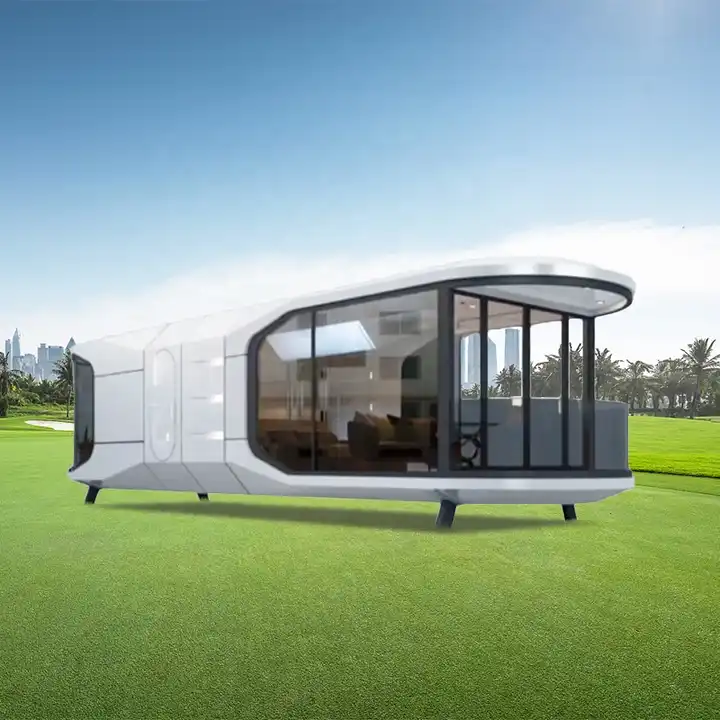 Luxury Mobile Full Furnitured Shipping Portable Prefab Mobile Integrated Home Space Capsule House