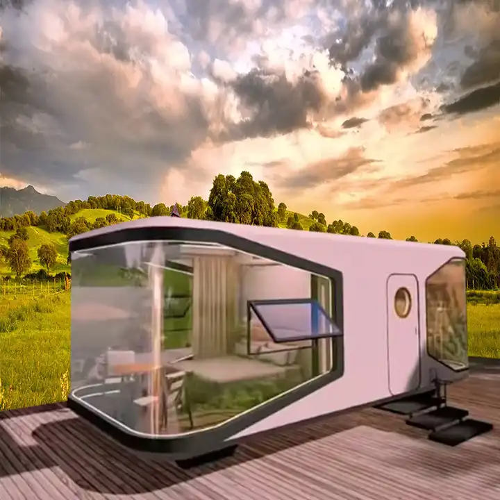 Luxury Modern Prefab Homes Camp Furnitured Space Mobile Integrated Home Capsule Container House