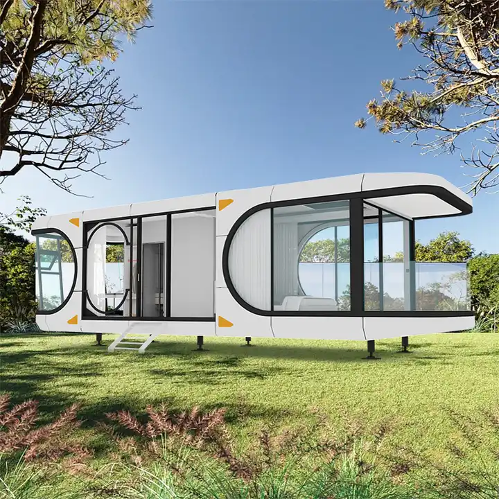 Prefabricated house space capsule hotel with 3 rooms